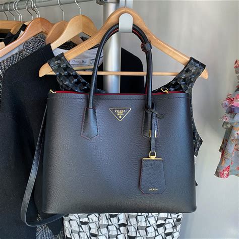 Prada Double Saffiano Leather Tote Bag 